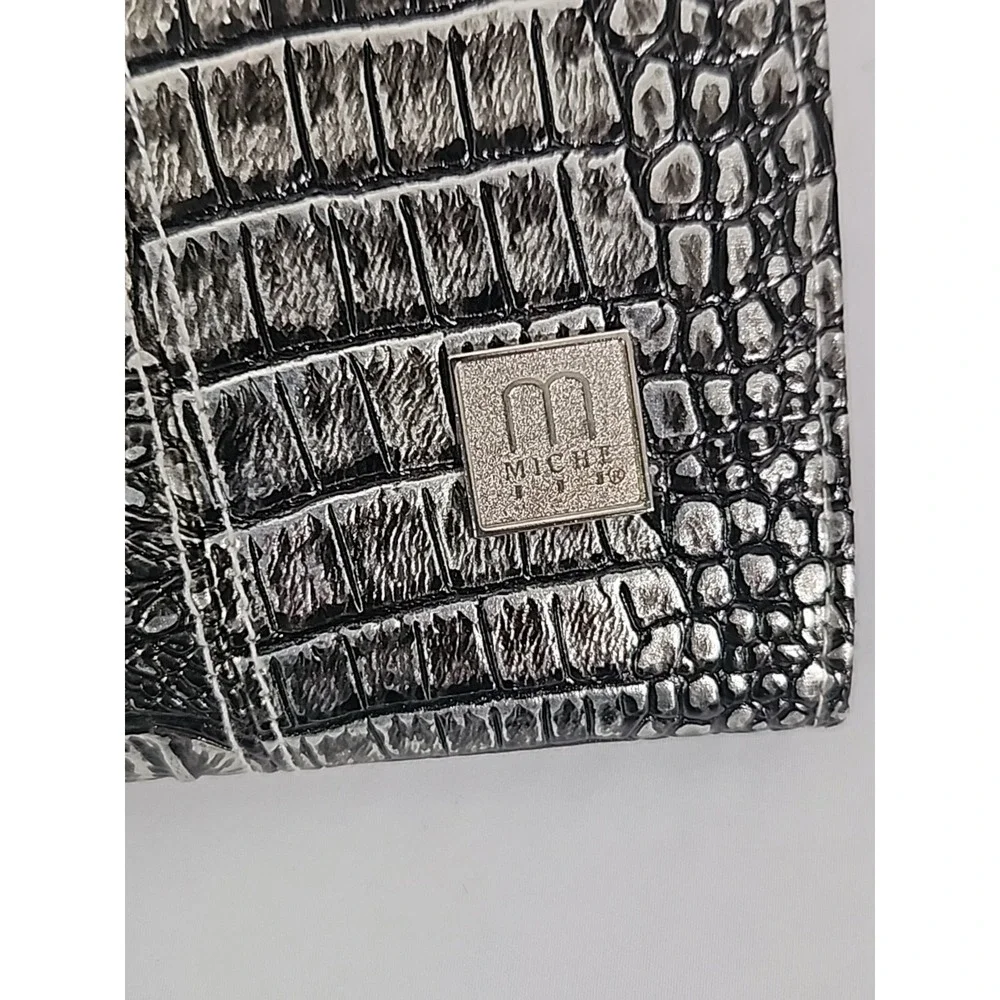 Miche‎ Classic Purse Shells Burnt Orange Sheila & Silver and Black Croc Cori